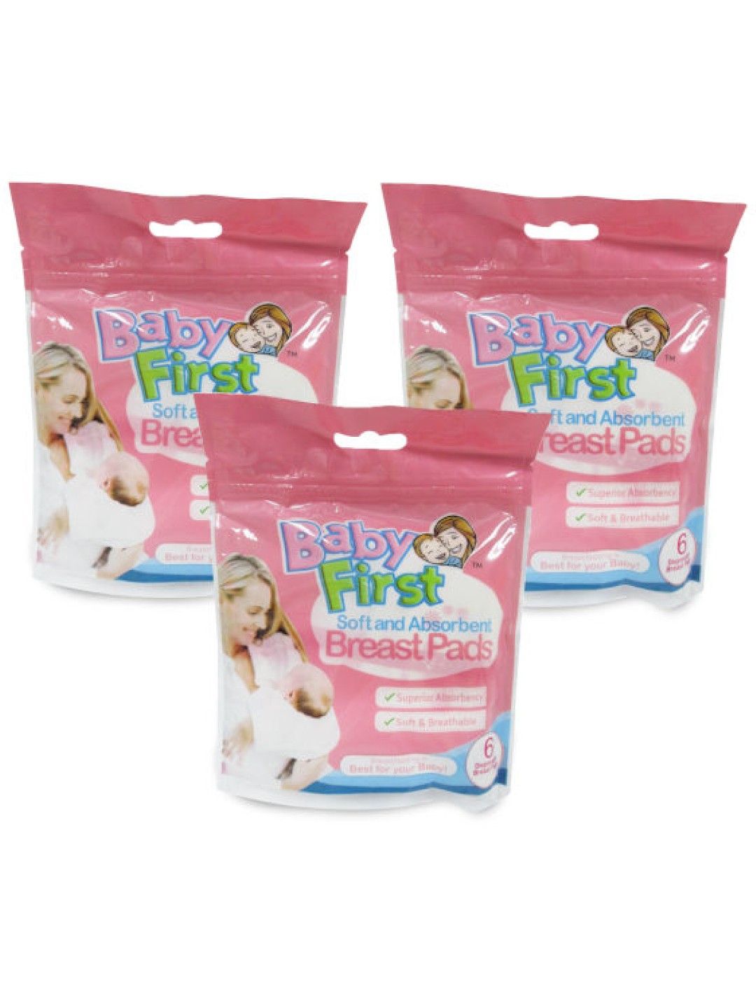 Baby First Breastpad Bundle of 3 (6 pads) (No Color- Image 1)