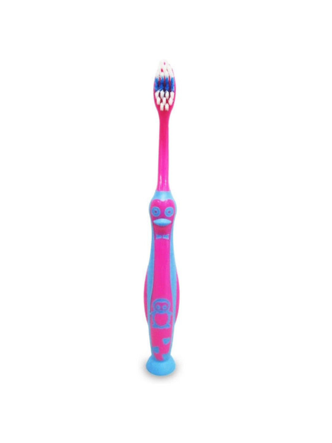 Baby First Kiddie Toothbrush Penguin with Cover (Pink- Image 1)
