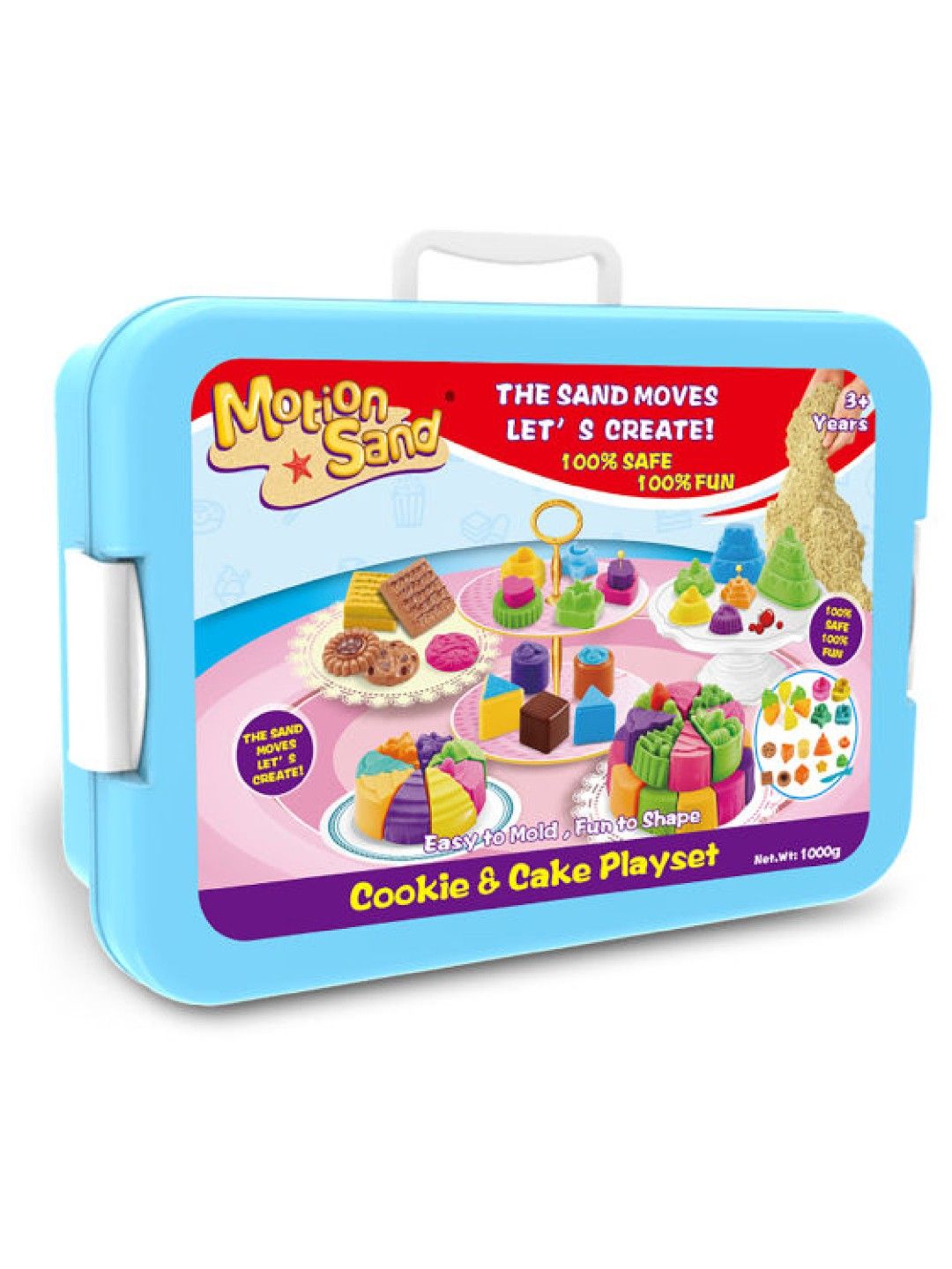 Motion Sand Deluxe Bucket - Cookie & Cake Playset