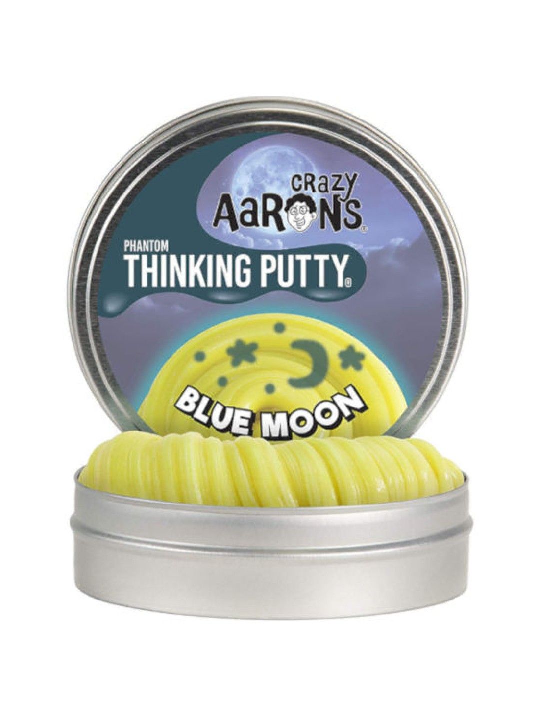 Crazy aaron Blue Moon Phantoms Tin Slime plus Glow Charger (3.2 oz)