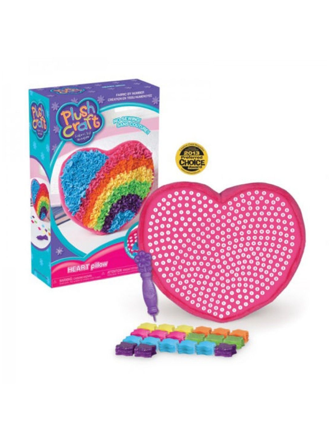 Orb Plushcraft Heart Pillow Kit Toy Arts & Craft Toy (No Color- Image 2)