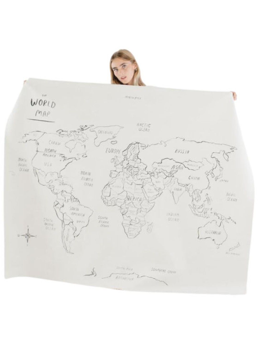 Gathre World Map Leather Mat