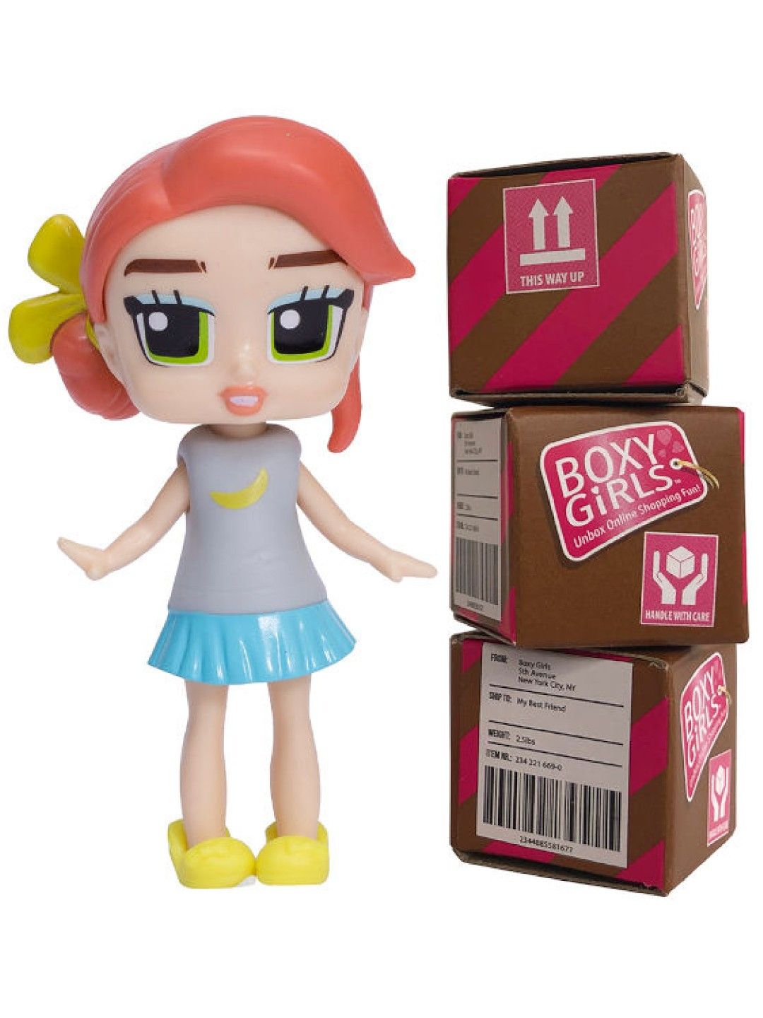 Boxy Girls Bee Mini Doll with Surprise Fashion Accessories (3in)