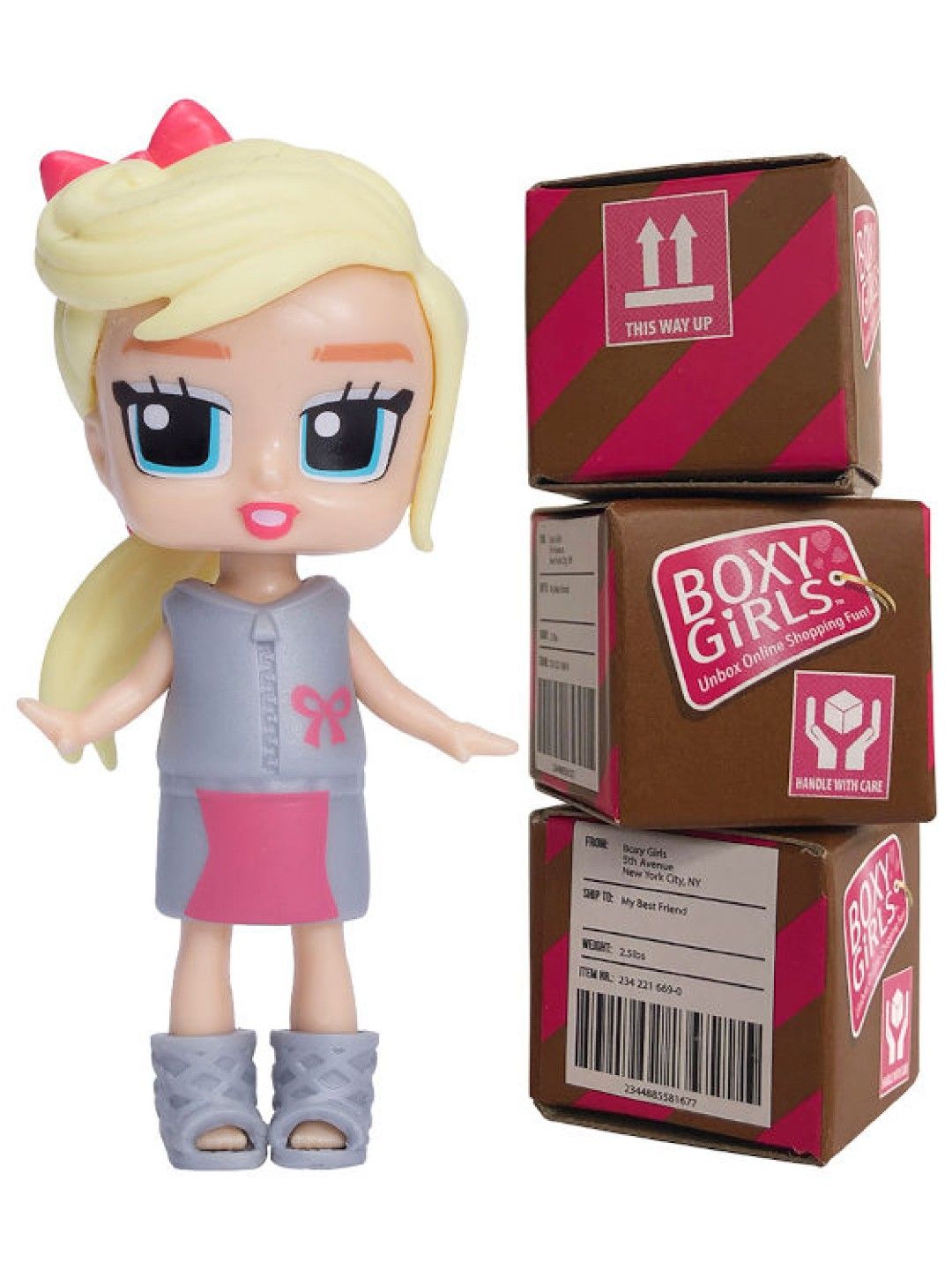 Boxy Girls Coco Mini Doll with Surprise Fashion Accessories (3in)