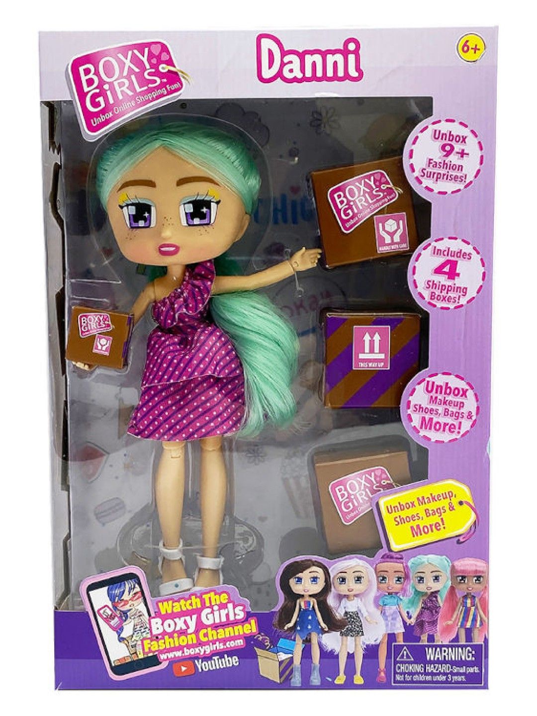 Boxy Girls Dani Doll with Surprise Fashion Accessories Series #3 (8in) (No Color- Image 2)