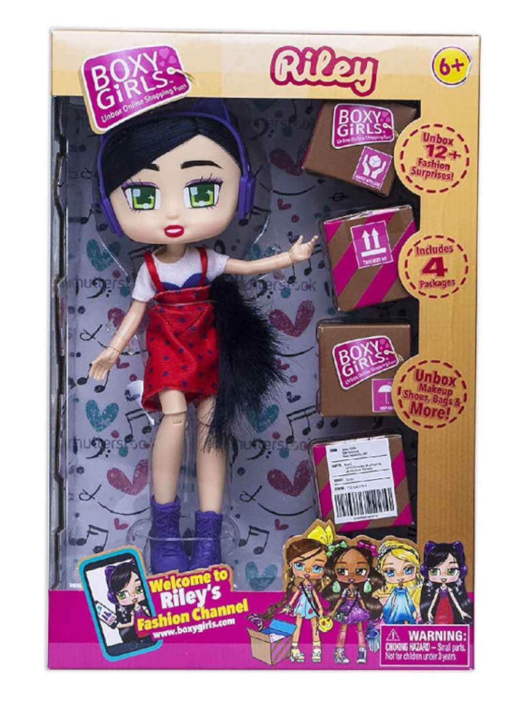 Boxy Girls Riley Doll with Surprise Fashion Accessories Series #1 (8in) (No Color- Image 2)