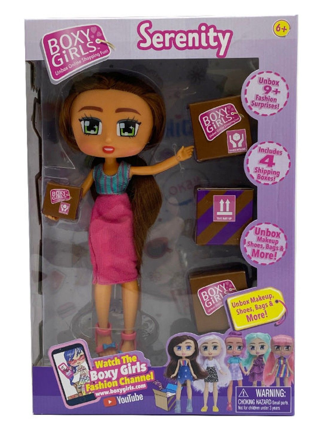 Boxy Girls Serenity Doll with Surprise Fashion Accessories Series #3 (8in) (No Color- Image 2)