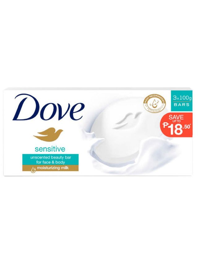 Dove Bar Sensitive Skin 3-Pack (100g)