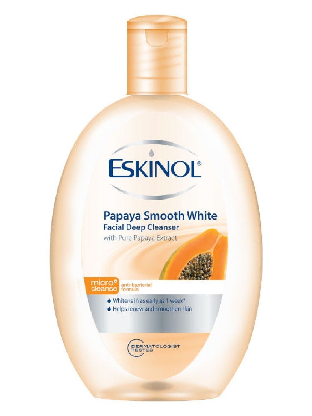 Eskinol Deep Cleanser Papaya Smooth White (225ml) [Expiry: Mar 2025]