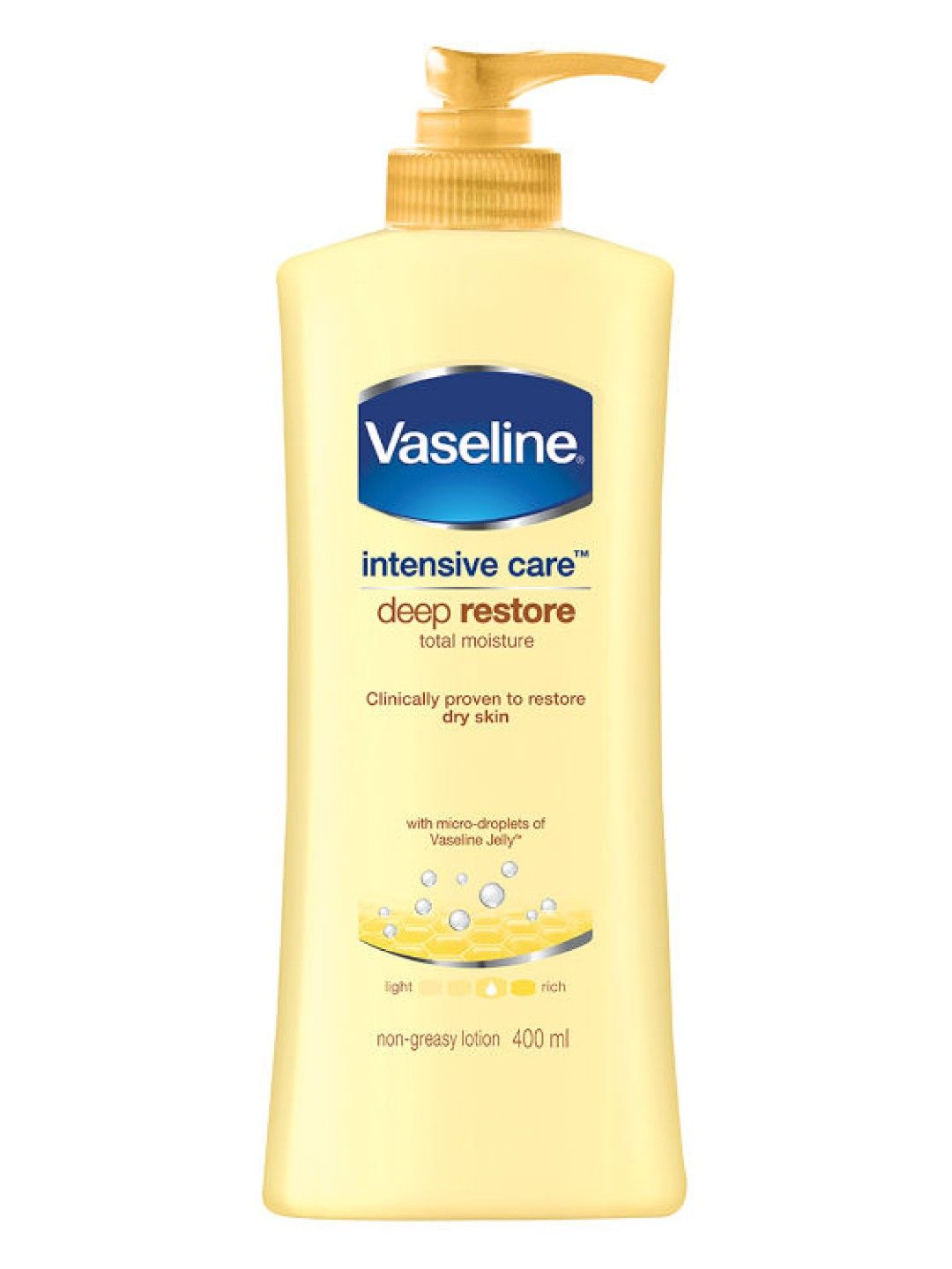 Vaseline Intensive Care Lotion Deep Restore (400ml) (No Color- Image 1)