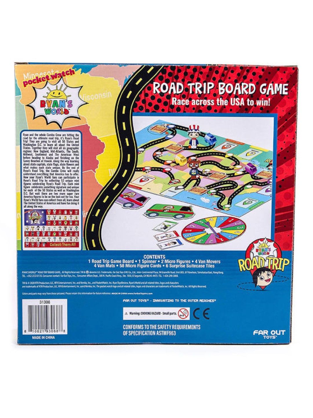 Ryan's World Road Trip Board Game (No Color- Image 3)