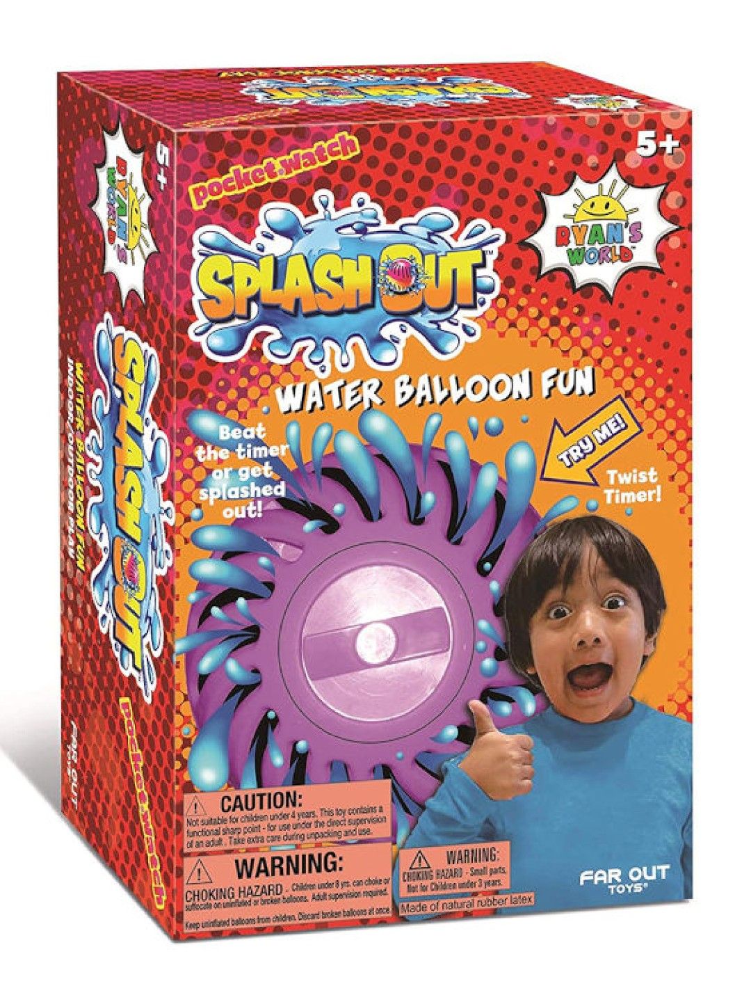 Ryan's World Splash Out Water Balloon Fun Game