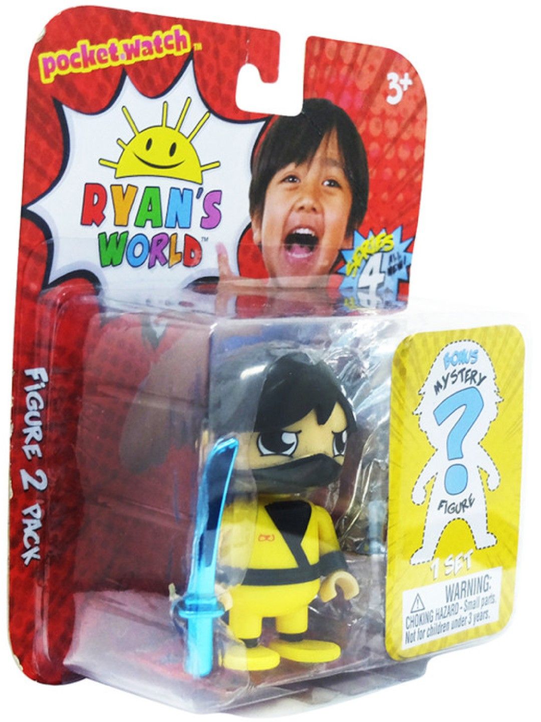 Ryan's World Figures 2 Pack Series 4 - Ninja Warrior Ryan (No Color- Image 2)