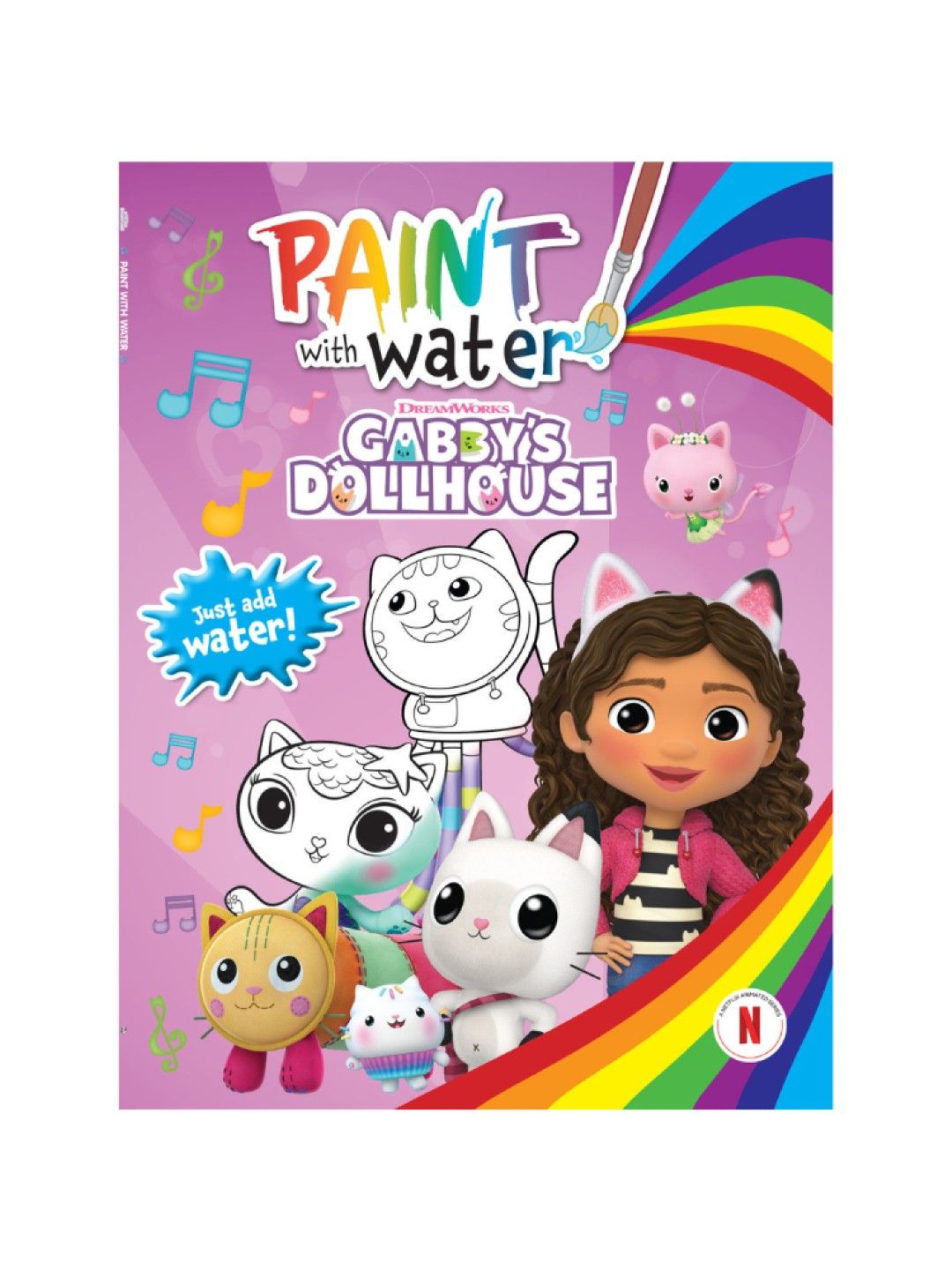 Learning is Fun Gabby's Dollhouse Paint with Water (No Color- Image 1)