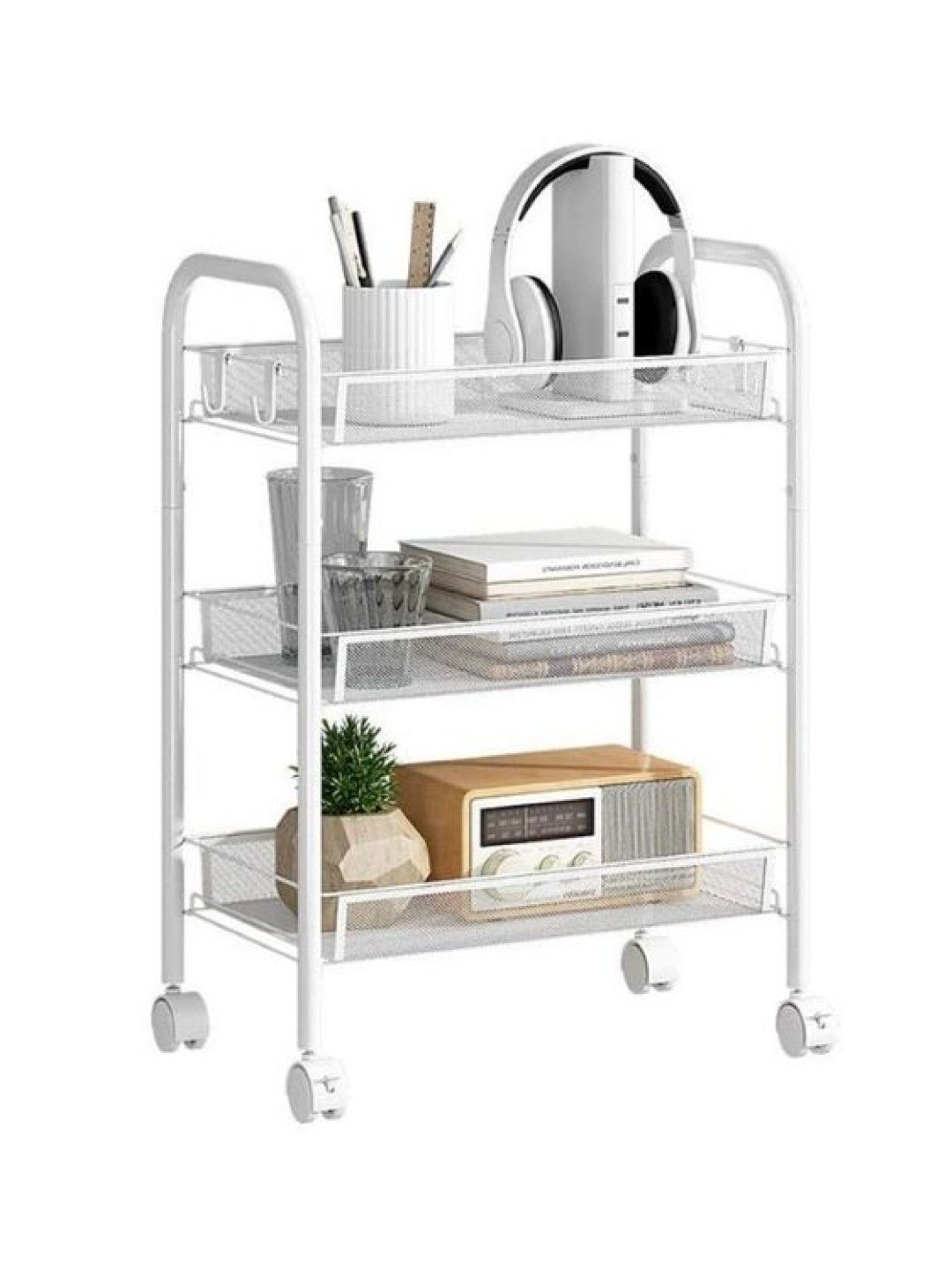 Sunbeams Lifestyle Nest Design Lab Multi-Tier Narrow Kitchen Storage Trolley Cart