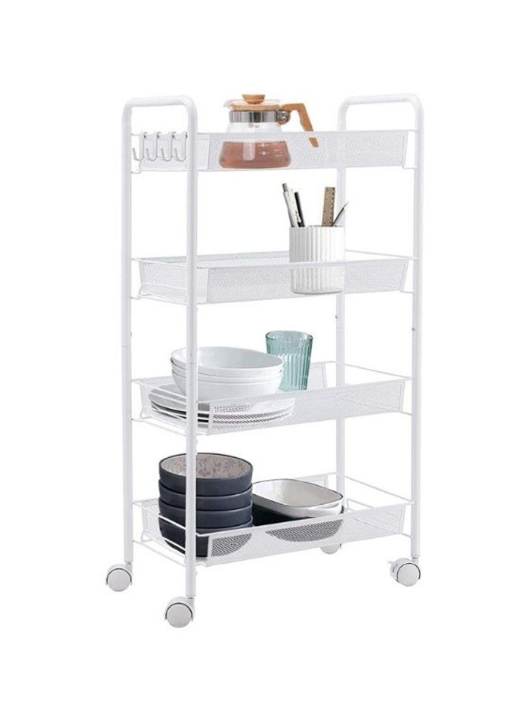 Sunbeams Lifestyle Nest Design Lab Multi-Tier Narrow Kitchen Storage Trolley Cart