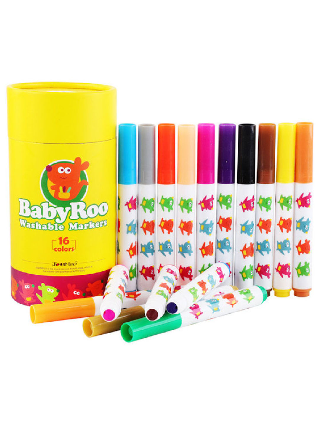 Joan Miro Washable Markers Baby Roo (16 colors) (No Color- Image 1)