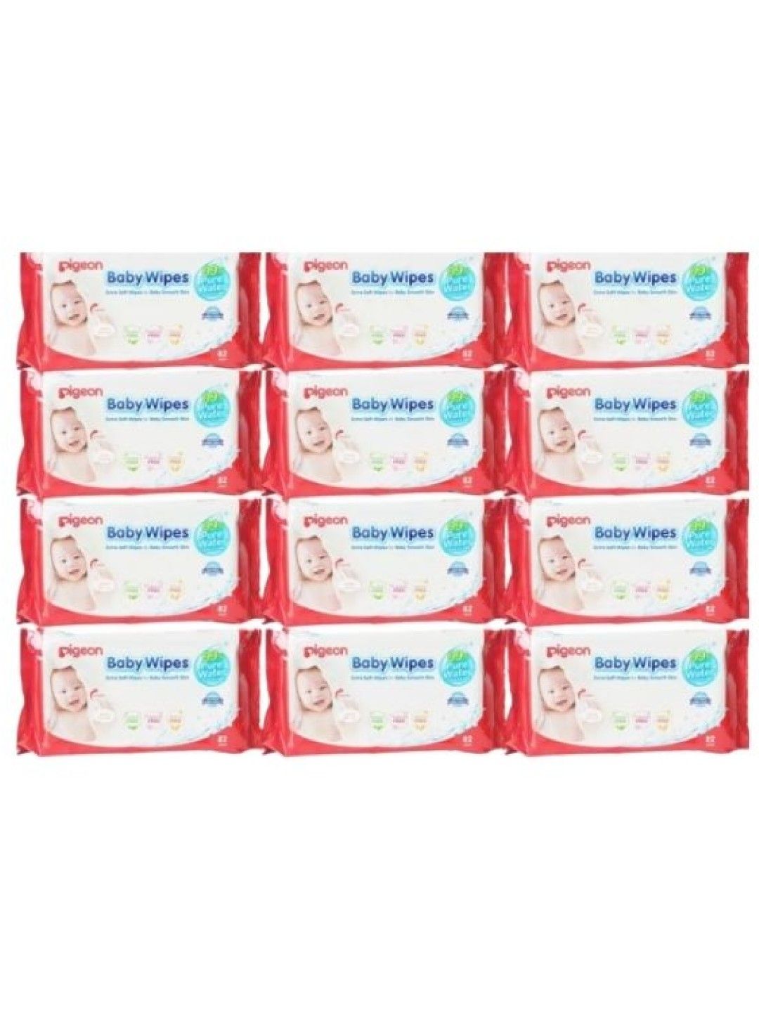 Pigeon Water Base Wipes (12-pack) (No Color- Image 1)