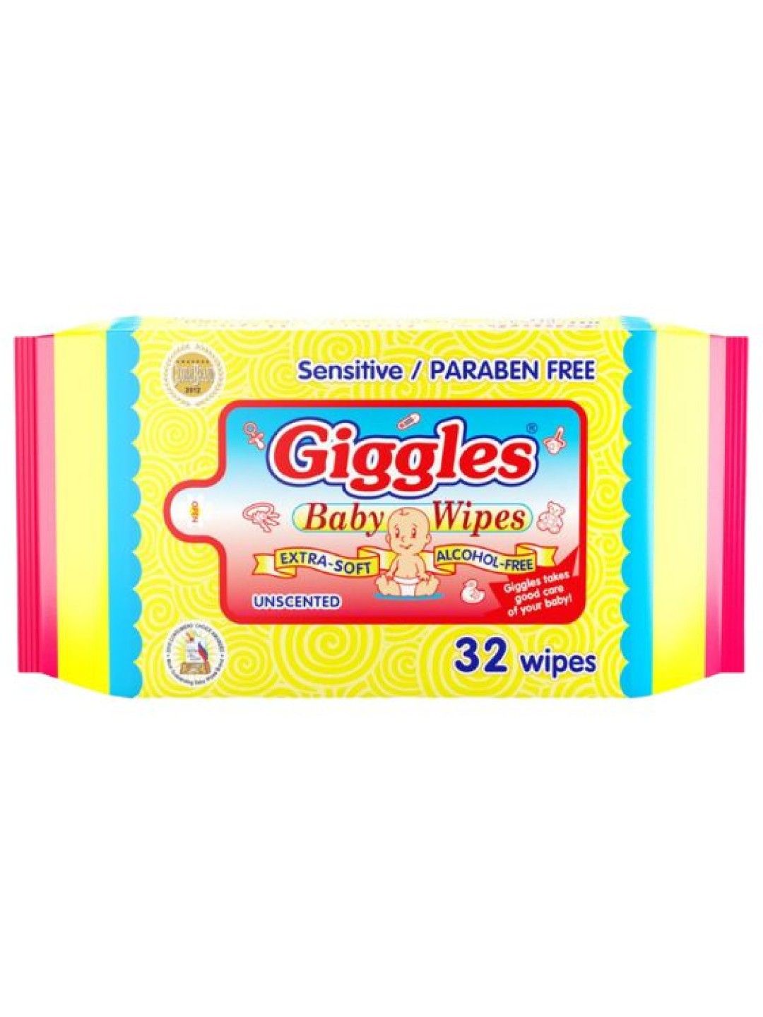 Giggles Wet Wipes Unscented 32s (No Color- Image 1)