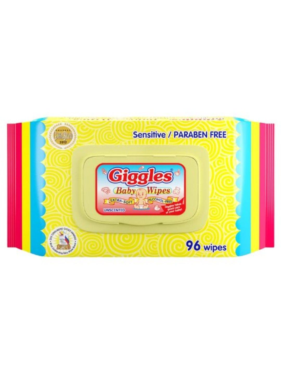 Giggles Wet Wipes Unscented 96s (No Color- Image 1)