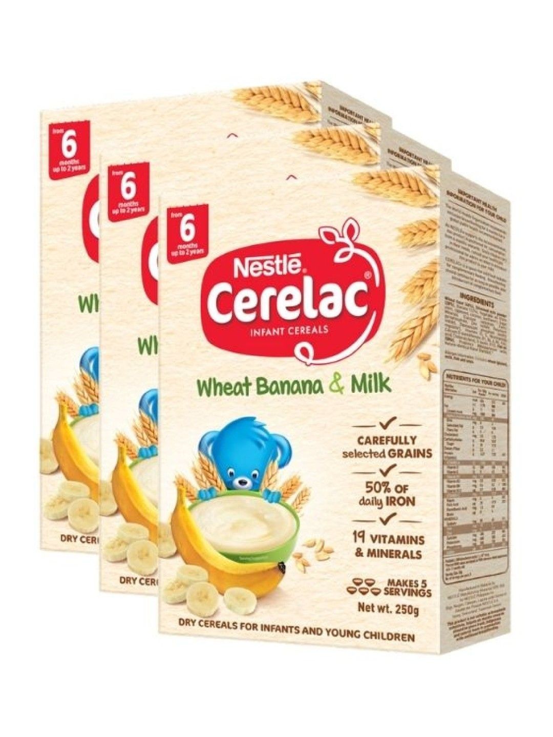 CERELAC Cerelac BL Wheat Banana & Milk (250g) Bundle of 3