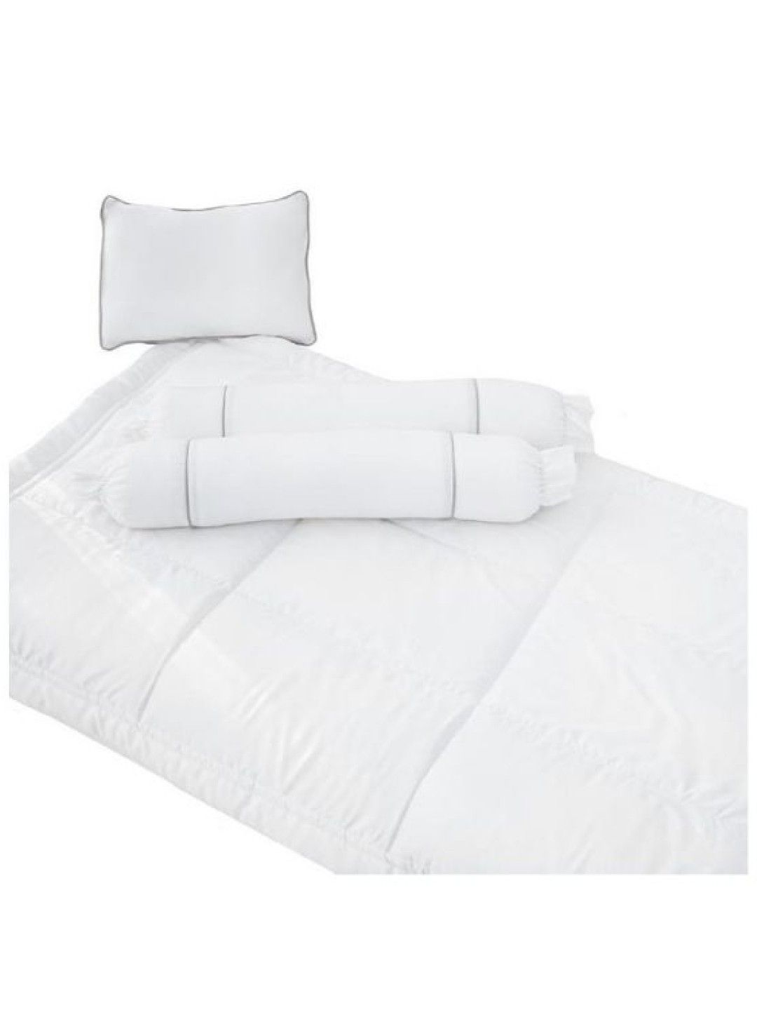 Ava & Ava Organic Bamboo Lyocell Baby Comforter Bedding Set (White- Image 2)