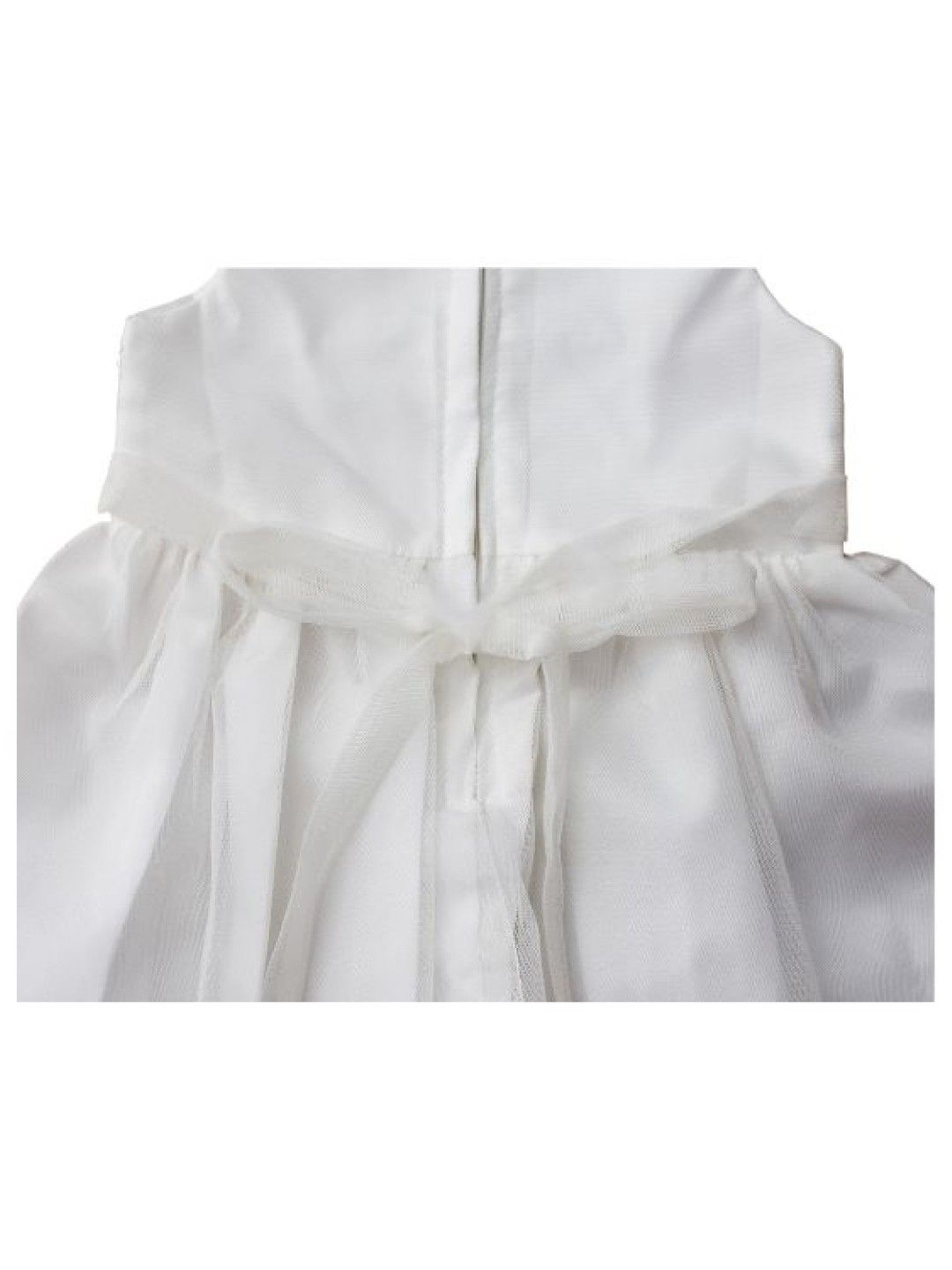 Bebeta Sleeveless Formal Dress (V-Neck) (White- Image 2)