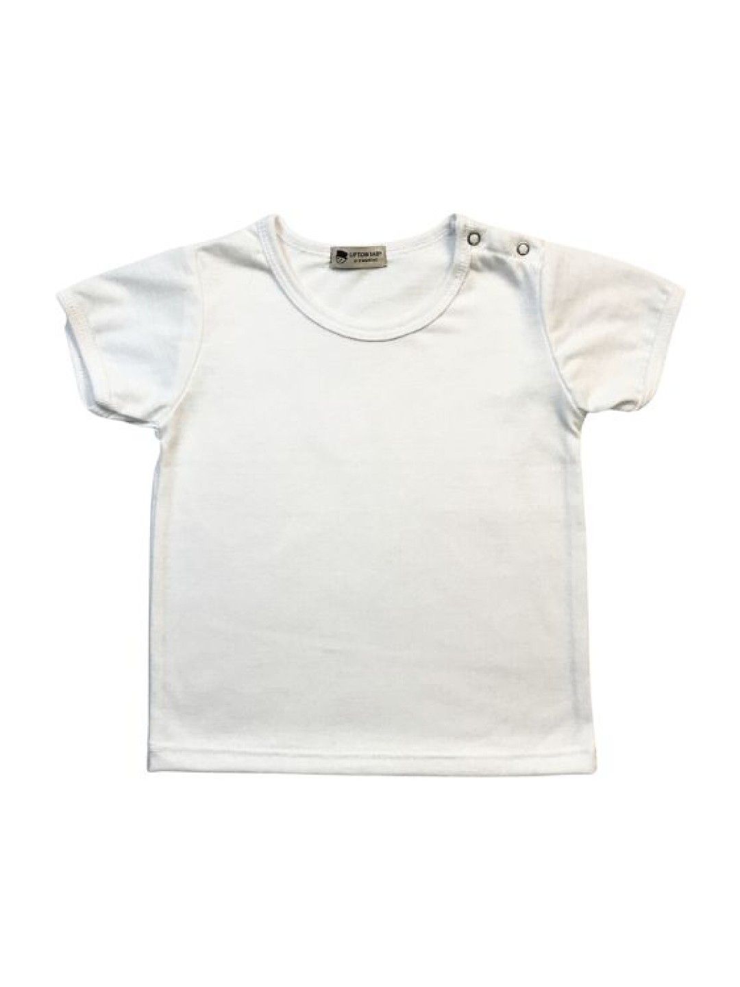 Lipton Baby Garments Baby Shoulder Snap T-shirt (White- Image 2)