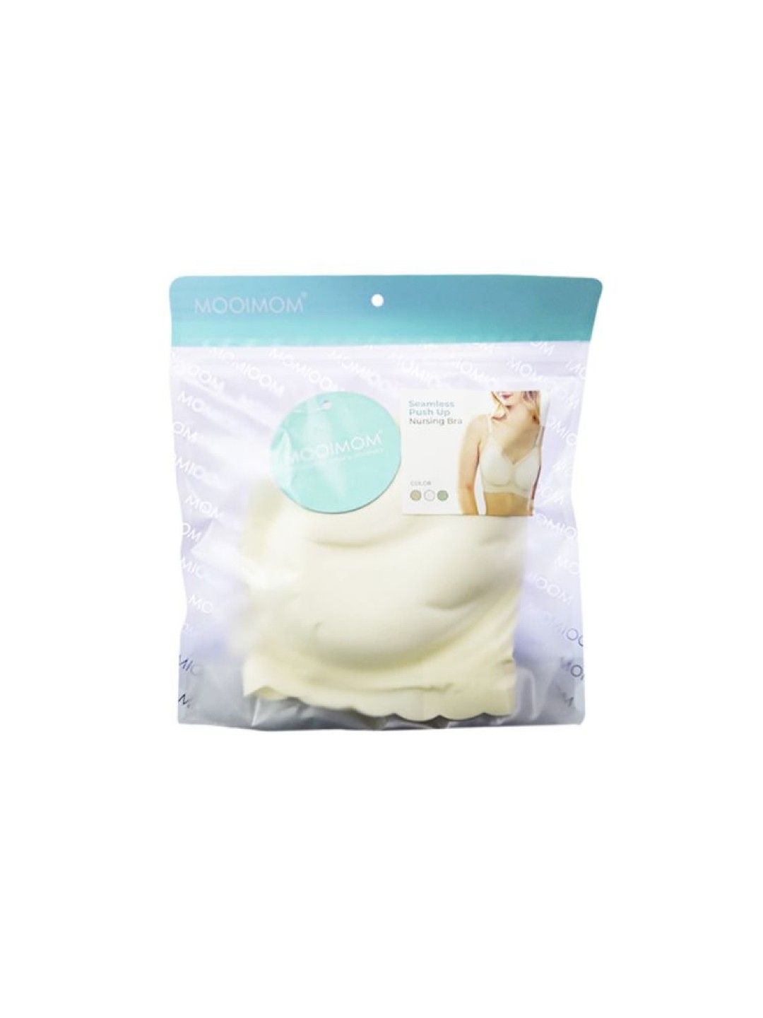 MOOIMOM Seamless Push Up Maternity & Nursing Bra (White- Image 3)