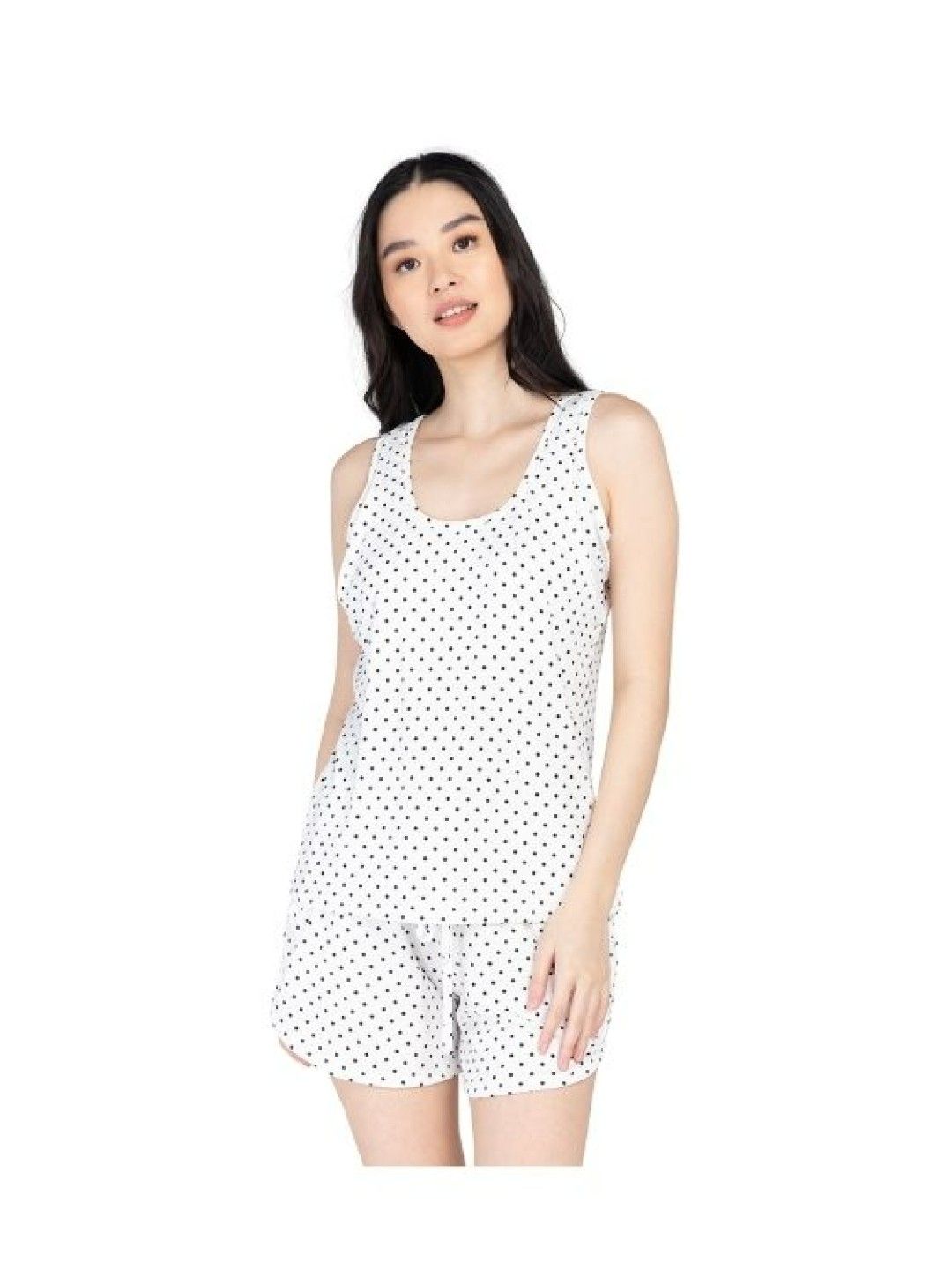 Rocketmom Sophia Nursing Loungewear Terno/Coordinates (White- Image 1)