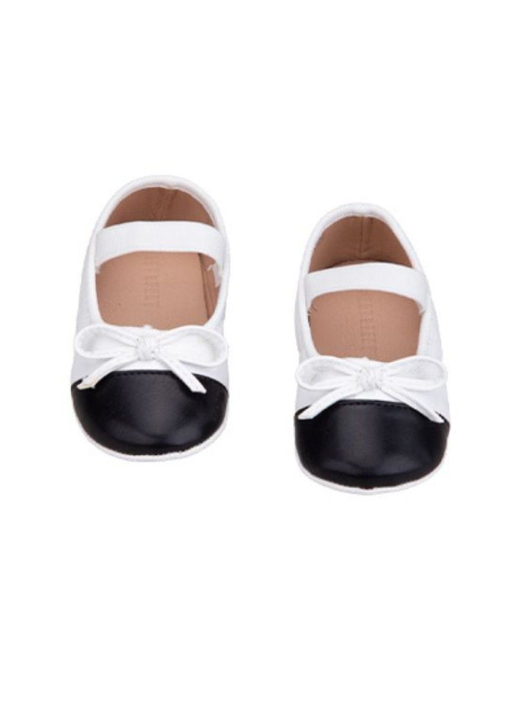Meet My Feet Tai - Infant Maryjanes or Ballerina Flats For Girls (White/Black- Image 1)