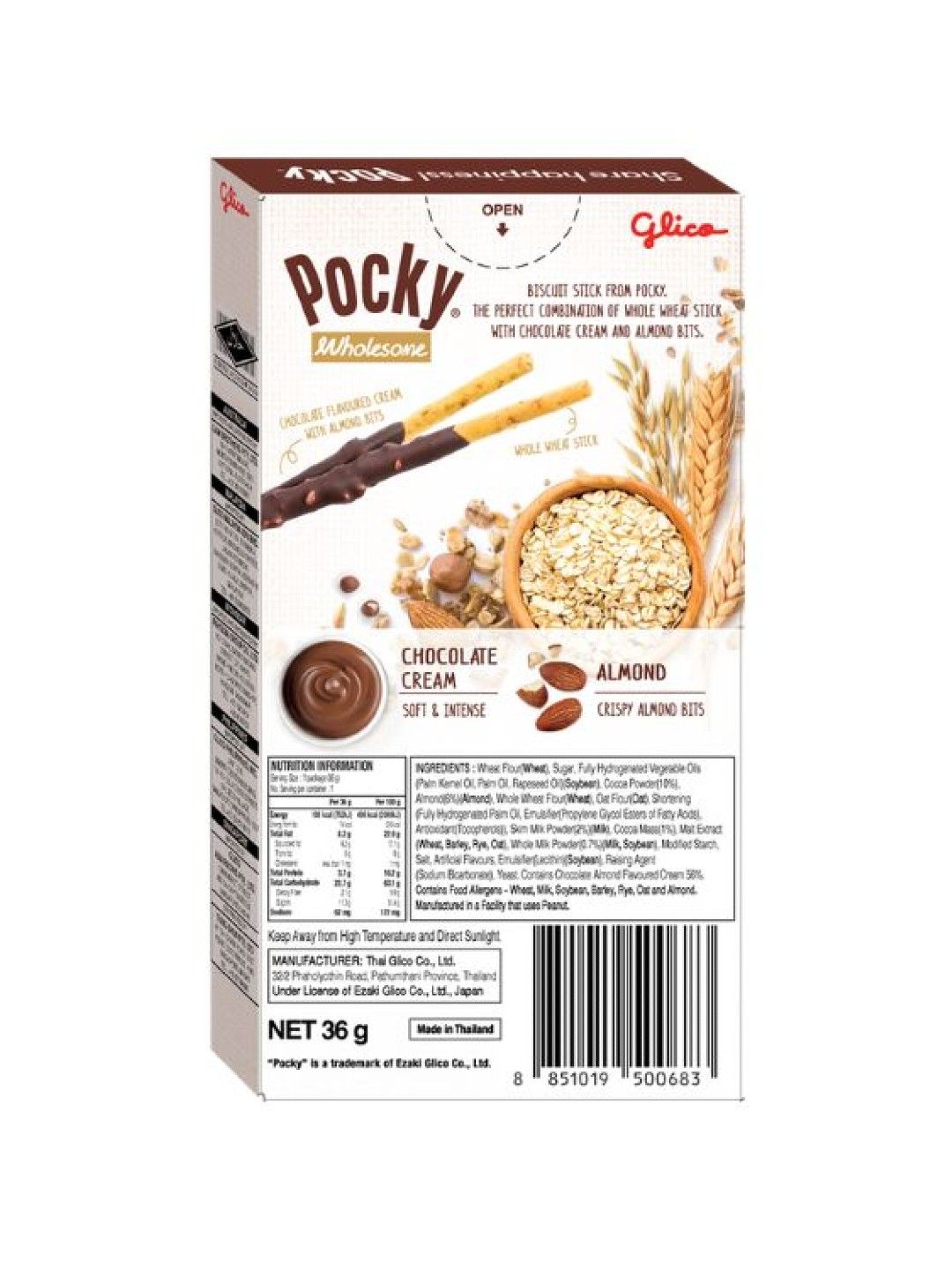 Pocky Wholesome Chocolate Almonds Biscuit Sticks (No Color- Image 2)