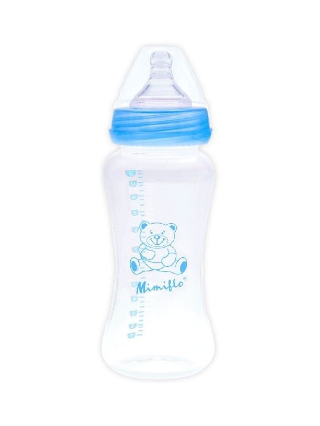Mimiflo Wide Neck Feeding Bottle PP De Luxe 12 oz. (Blue- Image 1)
