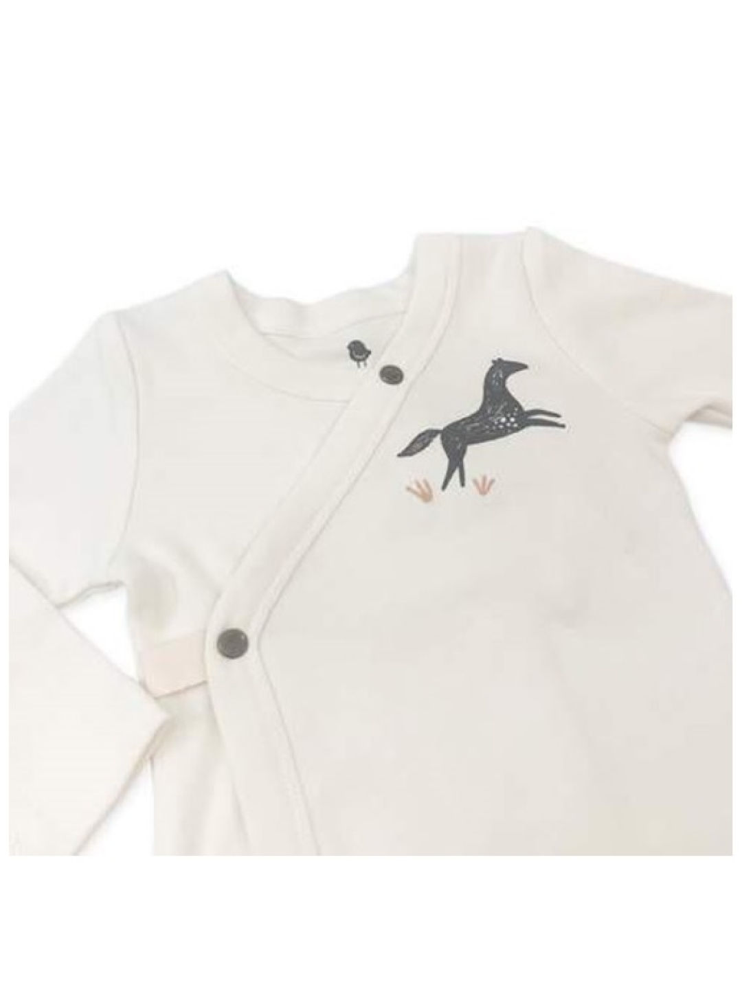 Finn + Emma Wild Horses Collection Long Sleeved Bodysuit (No Color- Image 2)