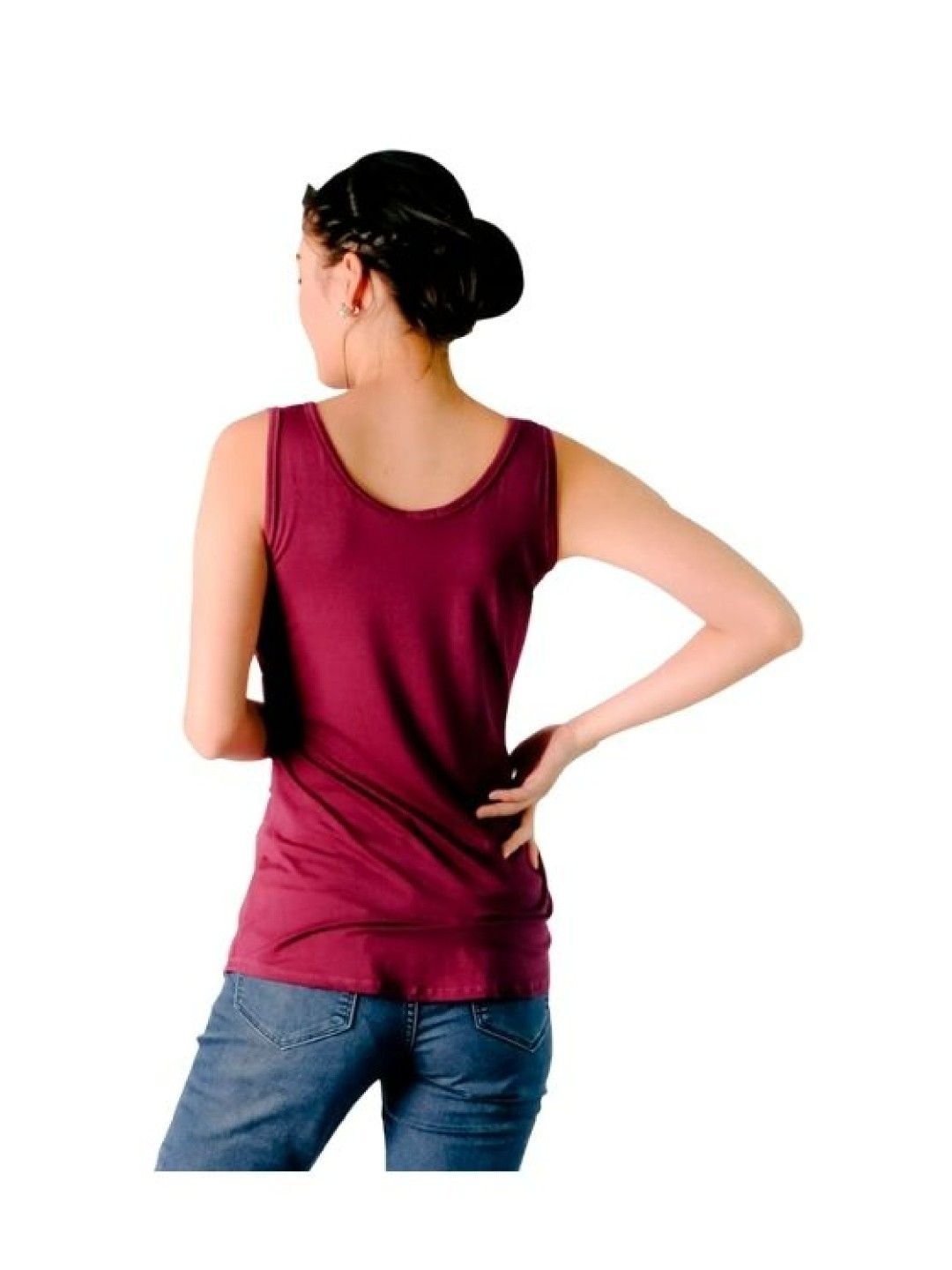 Bub and Weave [PRE-ORDER] Emma Nursing Top Tank (Wine- Image 2)