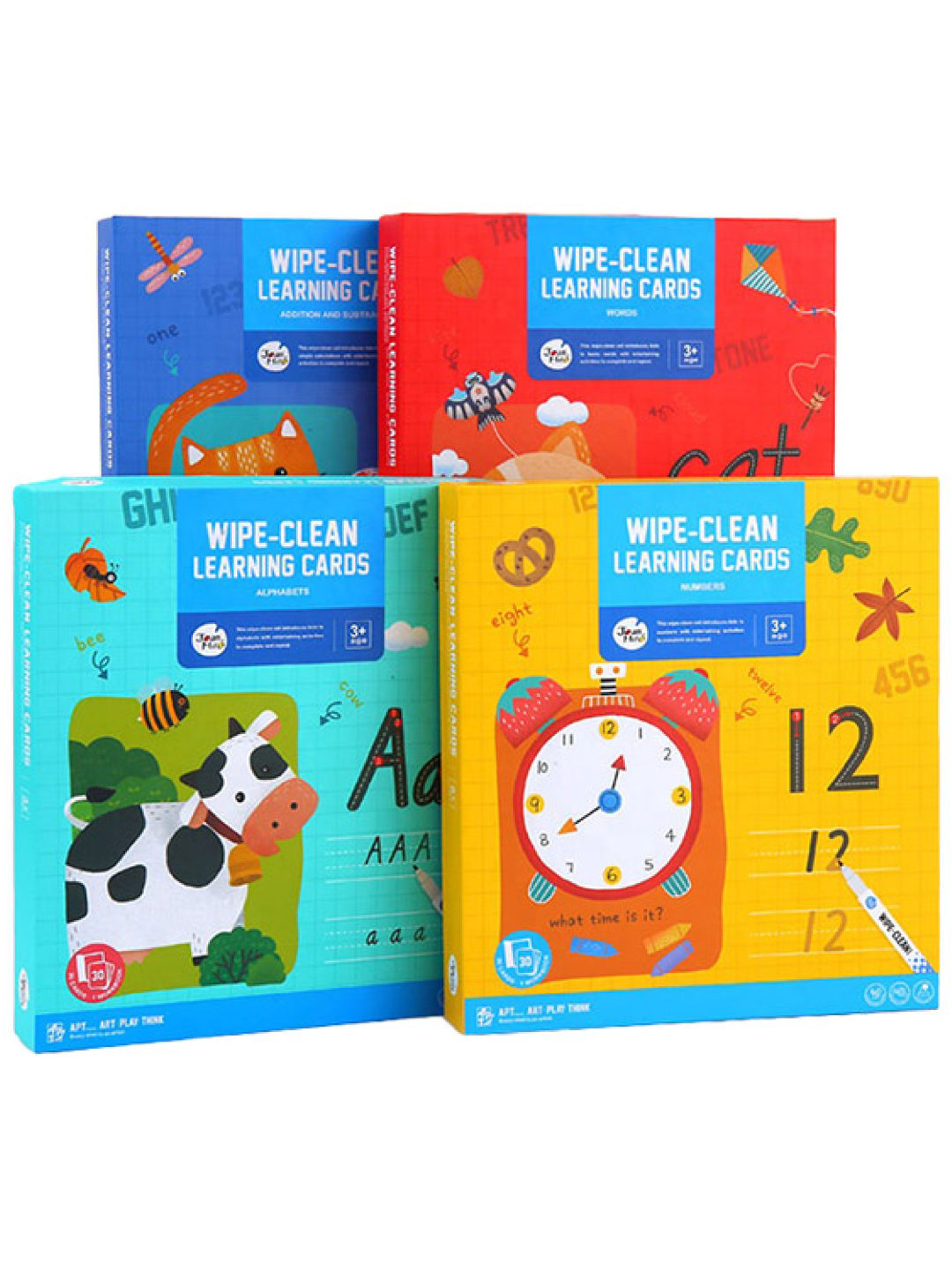 Joan Miro Wipe-Clean Learning Cards - Addition and Subtraction (No Color- Image 3)