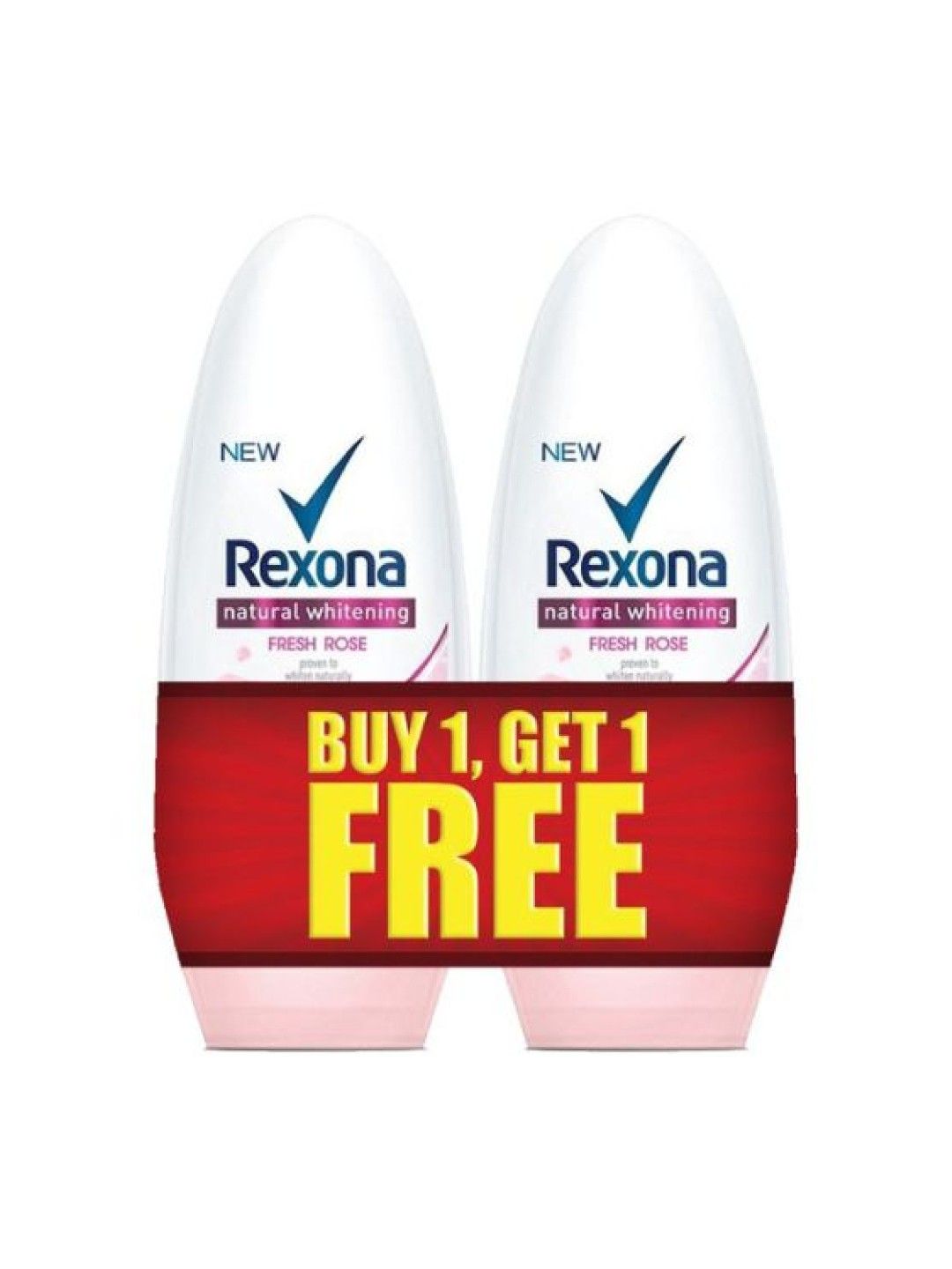 Rexona [BUY 1 GET 1] Rexona Women Deodorant Roll-On Natural Whitening Fresh Rose (50ml)
