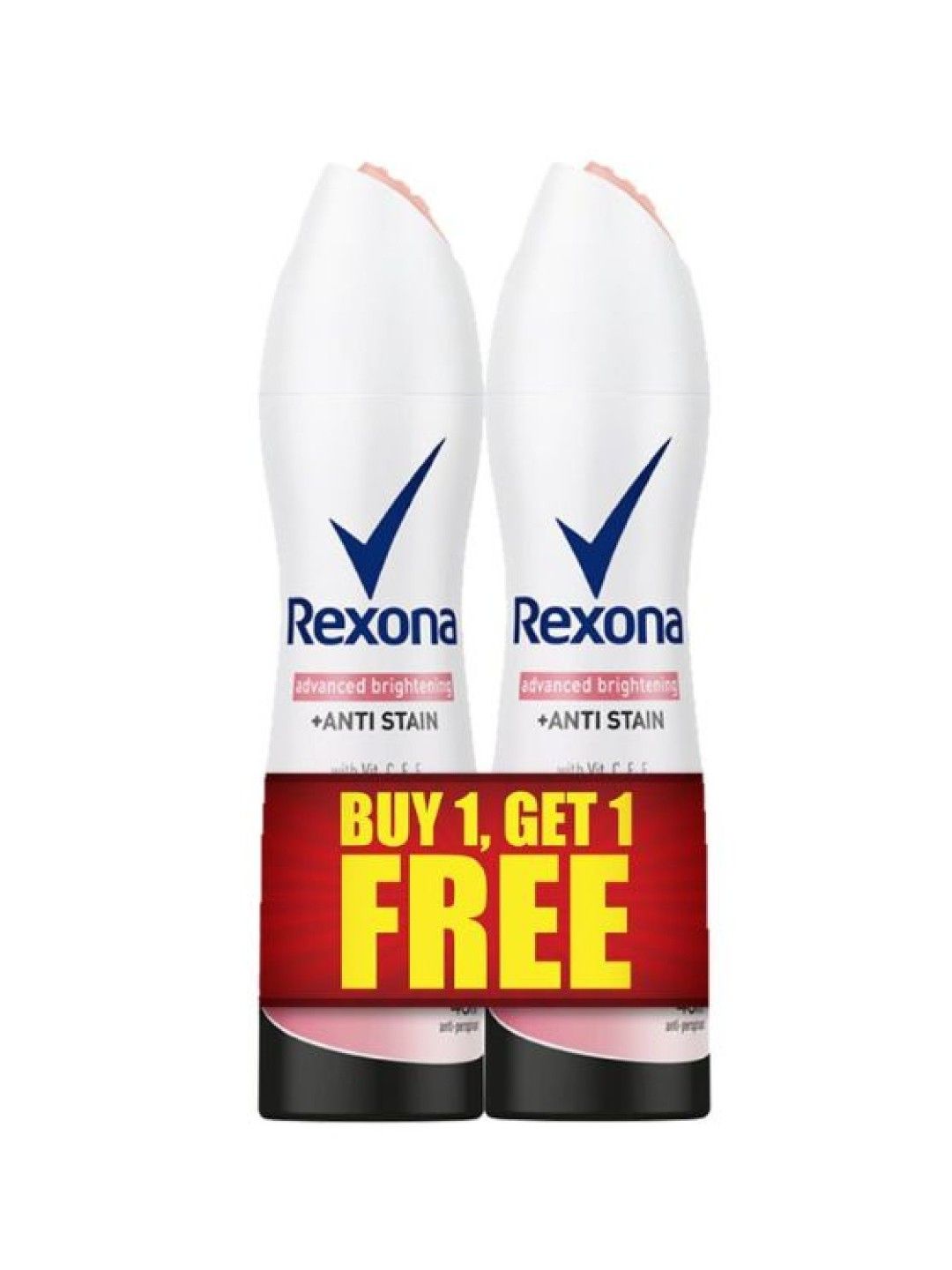 Rexona [BUY1 GET1] Rexona Women Deodorant Spray Advanced Brightening+Anti-Stain (150ml) (No Color- Image 1)