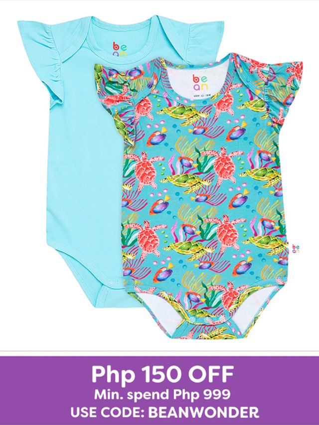 bean Wonder Playsuits 2-Piece Anina Rubio Turtle El Nido Onesie Set