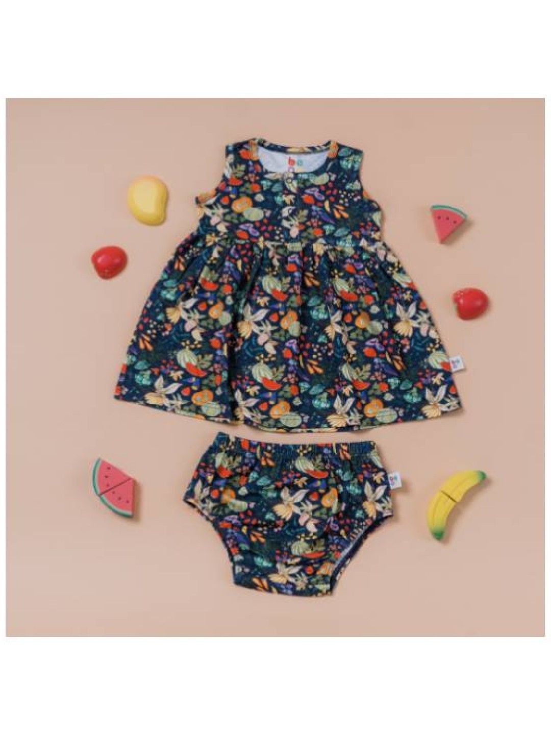 bean fashion Wonder Playsuits Alessa Lanot Fruit Salad Dress with Bloomer Set (Multicolor- Image 3)