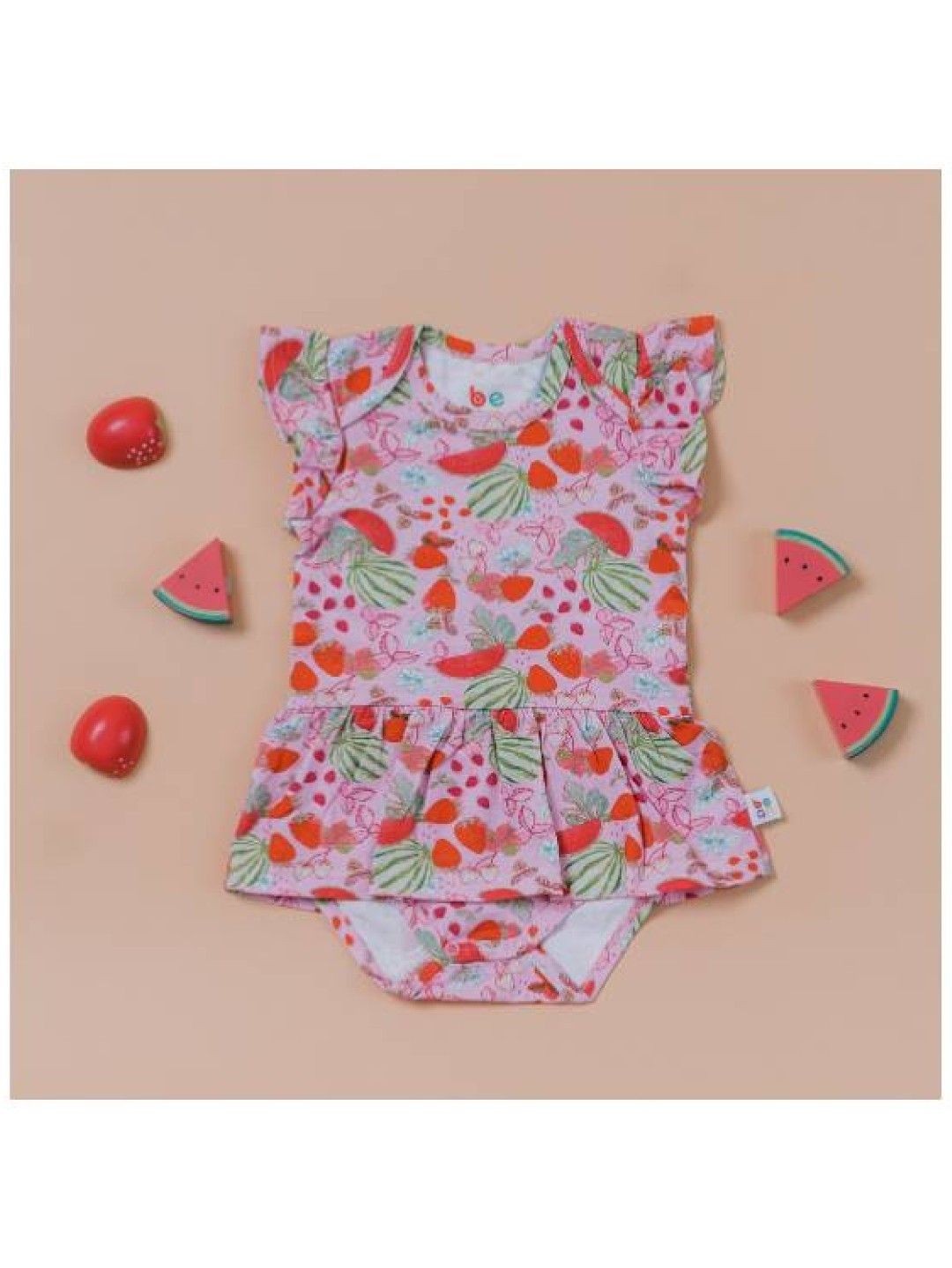 bean fashion Wonder Playsuits Alessa Lanot Pakwan Fun Berry Blast Onesie Dress (Multicolor- Image 3)