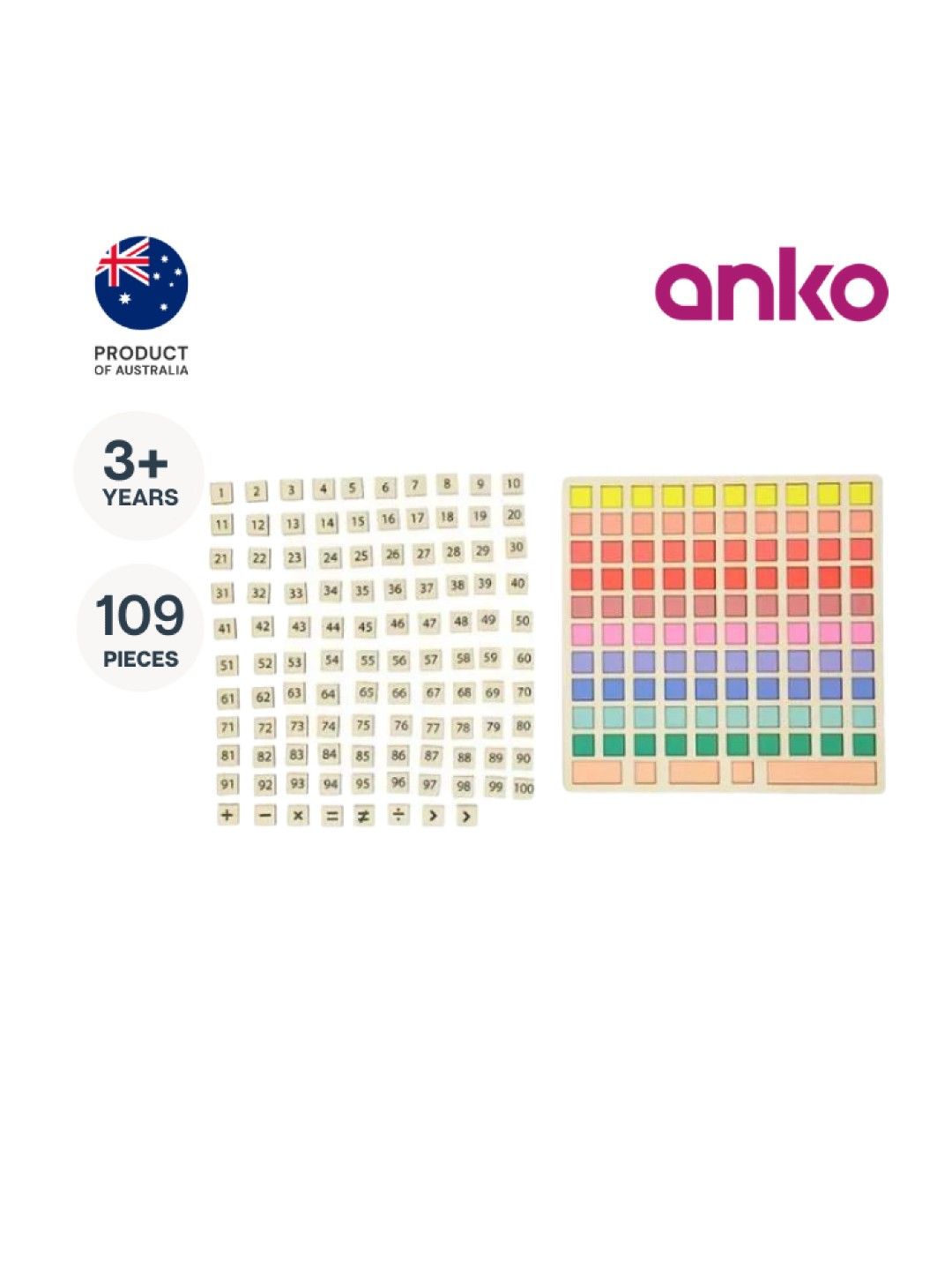 Anko Wooden Arithmetic Board (No Color- Image 1)