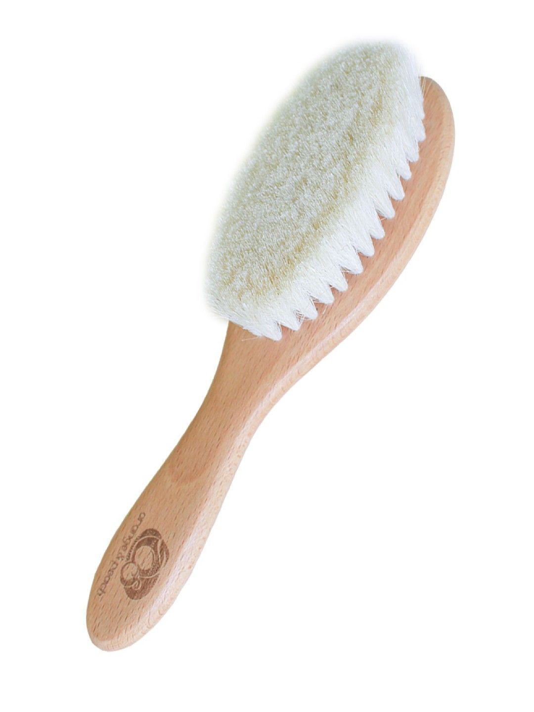 Orange & Peach Wooden Hairbrush Set (No Color- Image 3)