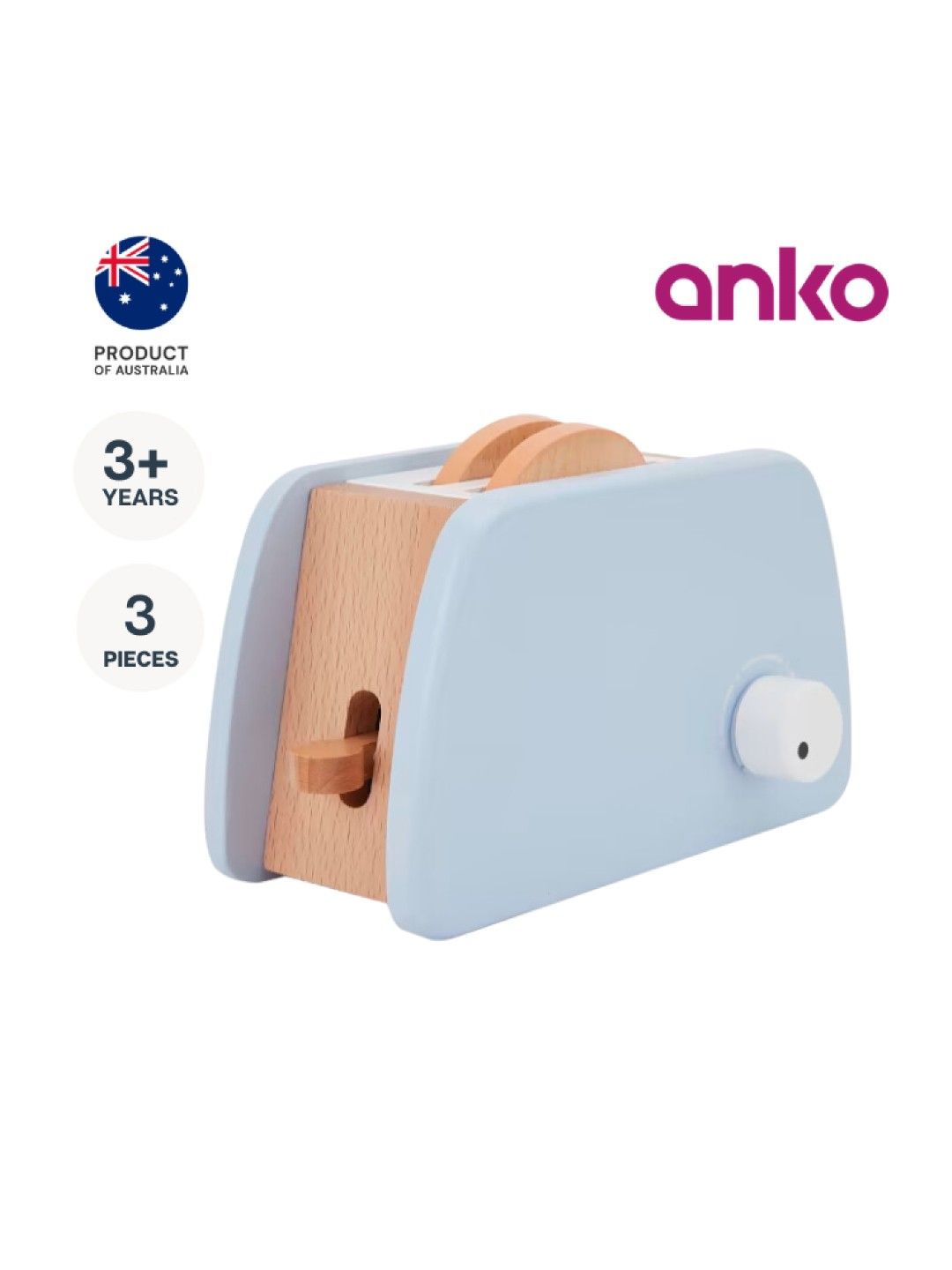 Anko Wooden Toy Toaster (No Color- Image 1)