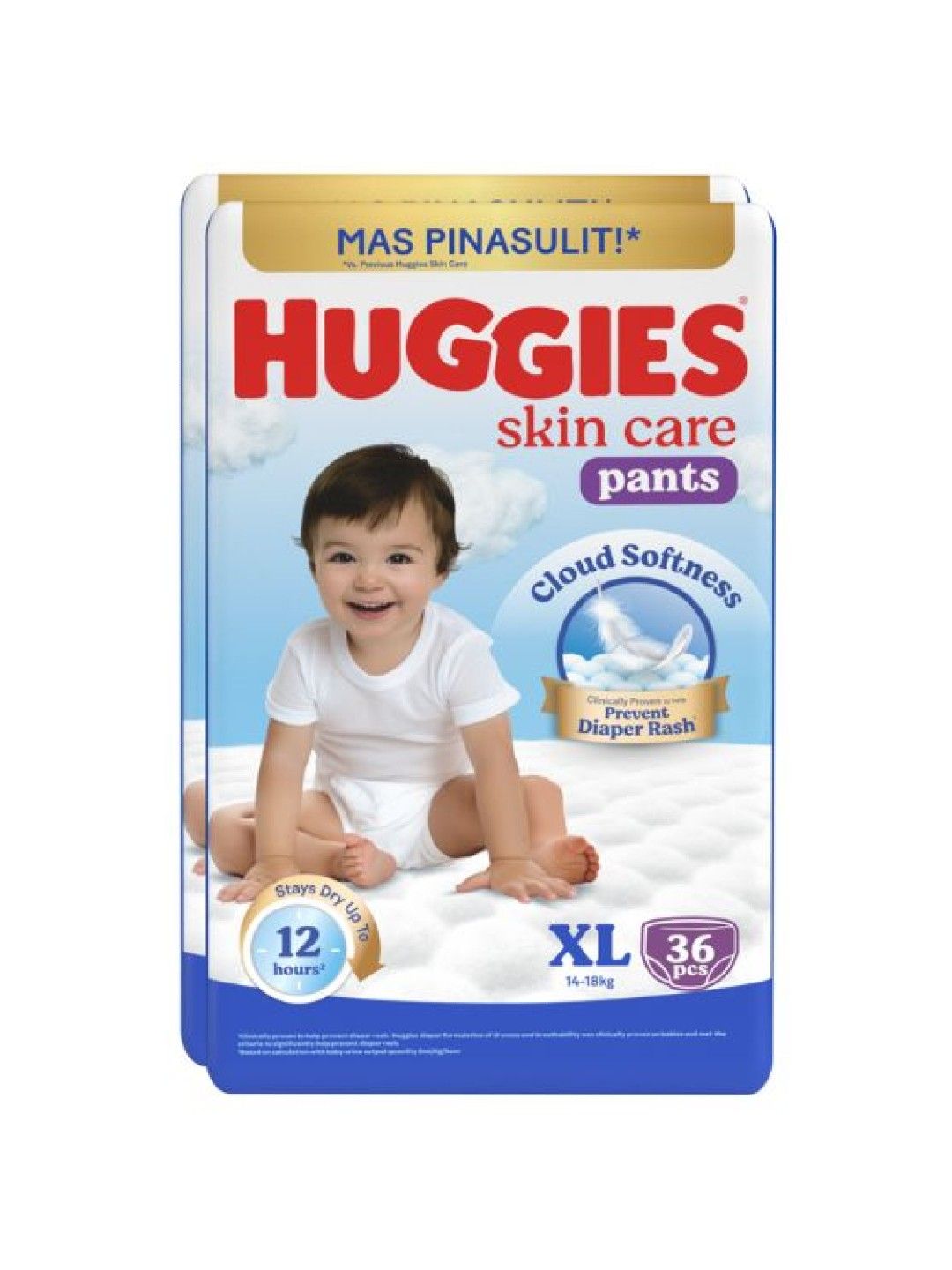 Huggies Skin Care Pants XL 36s x 2 (72 pcs) (No Color- Image 1)