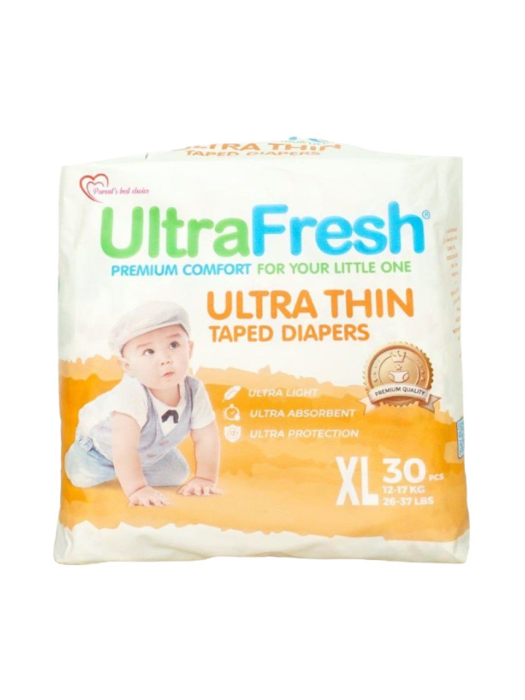 Ultrafresh Ultrafresh Taped Diapers XL 30pcs (No Color- Image 1)