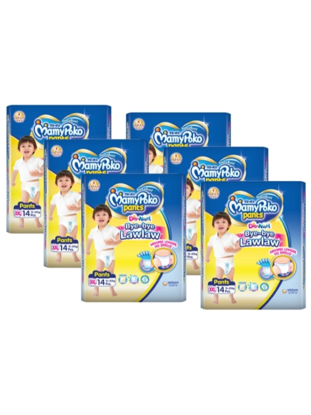 MamyPoko Instasuot Pants XXL 14s x 6 packs (84 pcs) (No Color- Image 1)