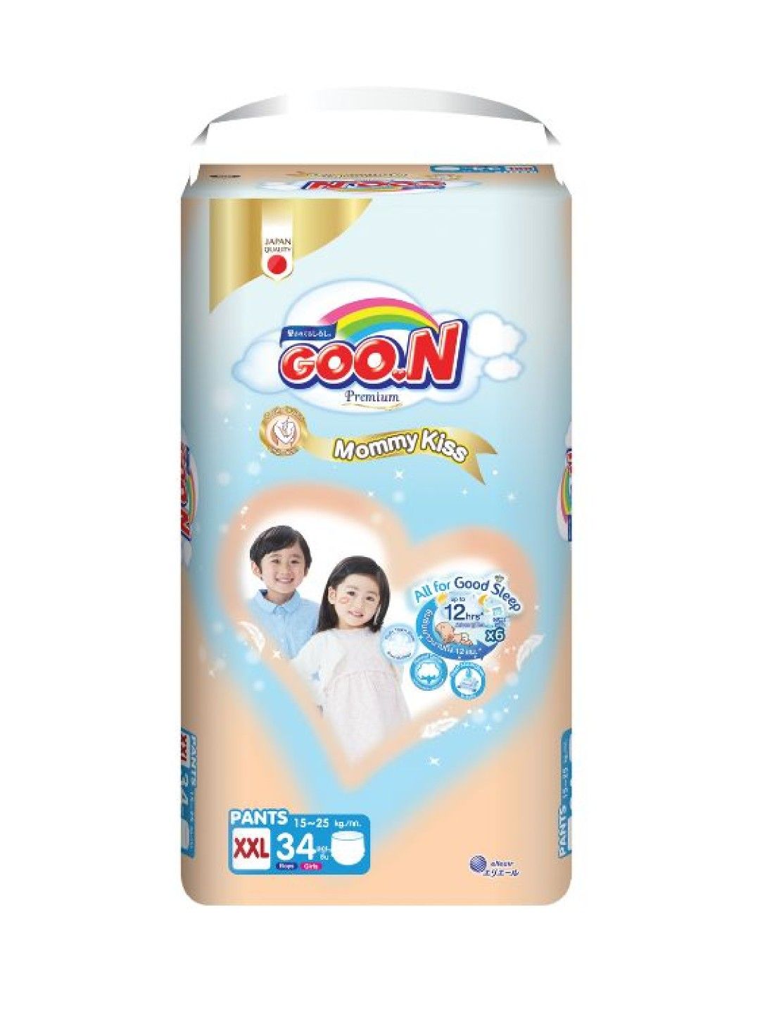 GOO.N Mommy Kiss Premium Diaper Pants XXL (34pcs)