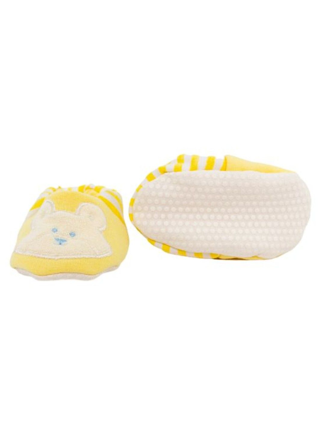 Soft Hugs Newborn Booties (Yellow Bear Stripes- Image 3)