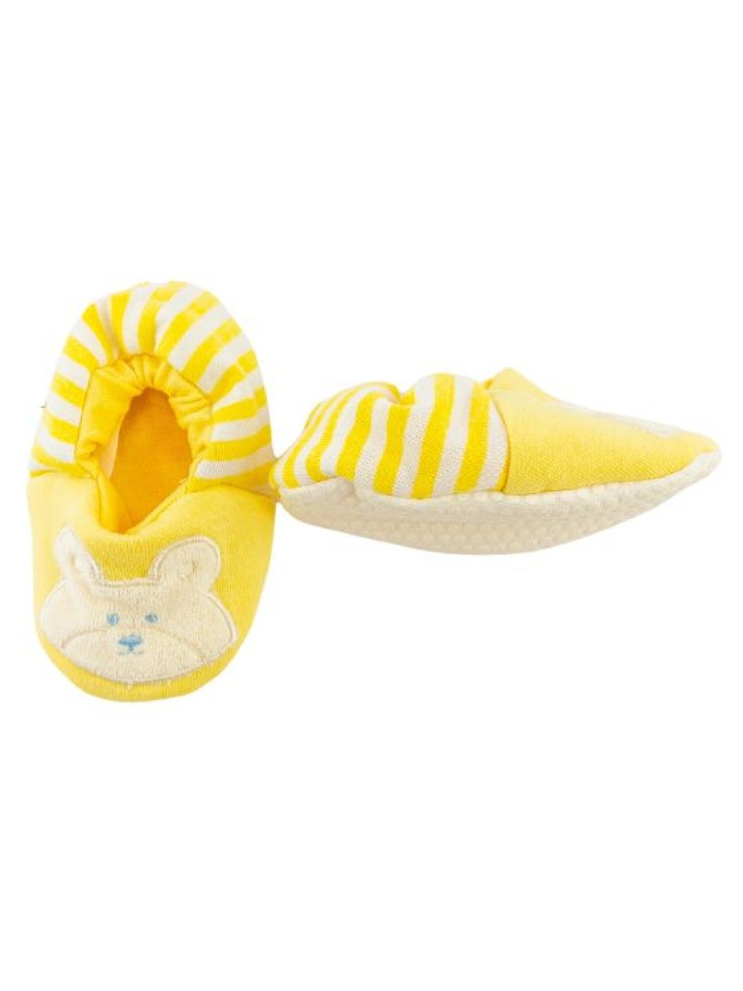 Soft Hugs Newborn Booties (Yellow Bear Stripes- Image 2)